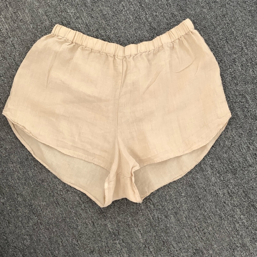 MATE THE LABEL | Everyday Linen Shorts in Oat/Neutral | Size M